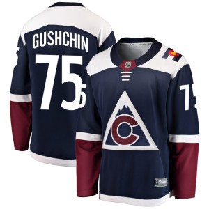 Men's Fanatics Branded Colorado Avalanche Danil Gushchin Navy Alternate Jersey - Breakaway