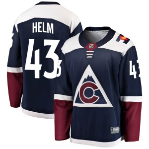 Men's Fanatics Branded Colorado Avalanche Darren Helm Navy Alternate Jersey - Breakaway