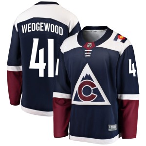 Men's Fanatics Branded Colorado Avalanche Scott Wedgewood Navy Alternate Jersey - Breakaway