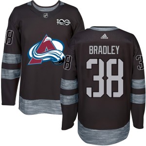 Youth Colorado Avalanche Chase Bradley Black 1917-2017 100th Anniversary Jersey - Authentic