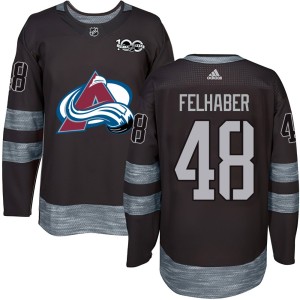 Youth Colorado Avalanche Tye Felhaber Black 1917-2017 100th Anniversary Jersey - Authentic