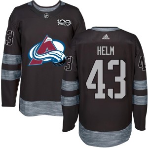 Youth Colorado Avalanche Darren Helm Black 1917-2017 100th Anniversary Jersey - Authentic