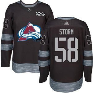 Youth Colorado Avalanche Ben Storm Black 1917-2017 100th Anniversary Jersey - Authentic