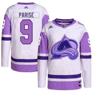 Youth Adidas Colorado Avalanche Zach Parise White/Purple Hockey Fights Cancer Primegreen Jersey - Authentic
