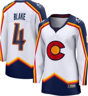 Women's Fanatics Branded Colorado Avalanche Rob Blake White Special Edition 2.0 Jersey - Breakaway