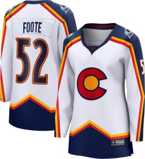 Women's Fanatics Branded Colorado Avalanche Adam Foote White Special Edition 2.0 Jersey - Breakaway