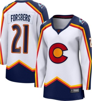 Women's Fanatics Branded Colorado Avalanche Peter Forsberg White Special Edition 2.0 Jersey - Breakaway