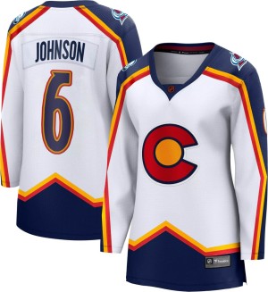 Women's Fanatics Branded Colorado Avalanche Erik Johnson White Special Edition 2.0 Jersey - Breakaway