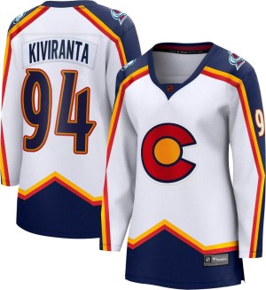 Women's Fanatics Branded Colorado Avalanche Joel Kiviranta White Special Edition 2.0 Jersey - Breakaway