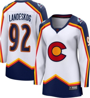 Women's Fanatics Branded Colorado Avalanche Gabriel Landeskog White Special Edition 2.0 Jersey - Breakaway