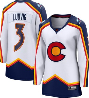 Women's Fanatics Branded Colorado Avalanche John Ludvig White Special Edition 2.0 Jersey - Breakaway
