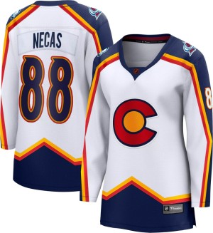 Women's Fanatics Branded Colorado Avalanche Martin Necas White Special Edition 2.0 Jersey - Breakaway