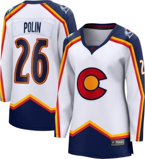 Women's Fanatics Branded Colorado Avalanche Jason Polin White Special Edition 2.0 Jersey - Breakaway