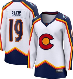 Women's Fanatics Branded Colorado Avalanche Joe Sakic White Special Edition 2.0 Jersey - Breakaway