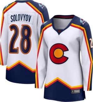 Women's Fanatics Branded Colorado Avalanche Ilya Solovyov White Special Edition 2.0 Jersey - Breakaway