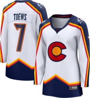 Women's Fanatics Branded Colorado Avalanche Devon Toews White Special Edition 2.0 Jersey - Breakaway
