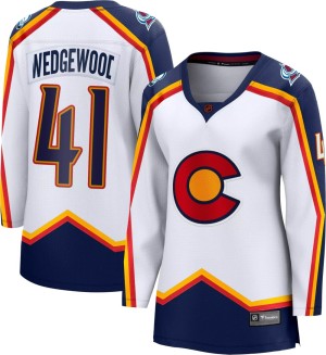 Women's Fanatics Branded Colorado Avalanche Scott Wedgewood White Special Edition 2.0 Jersey - Breakaway