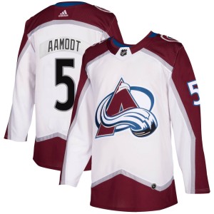 Youth Adidas Colorado Avalanche Wyatt Aamodt White 2020/21 Away Jersey - Authentic