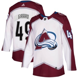 Youth Adidas Colorado Avalanche Samuel Girard White 2020/21 Away Jersey - Authentic