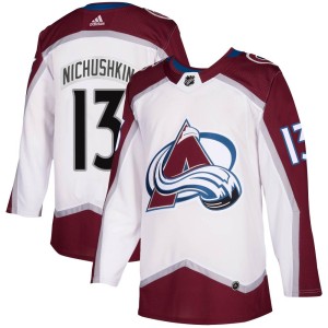 Youth Adidas Colorado Avalanche Valeri Nichushkin White 2020/21 Away Jersey - Authentic