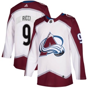 Youth Adidas Colorado Avalanche Mike Ricci White 2020/21 Away Jersey - Authentic
