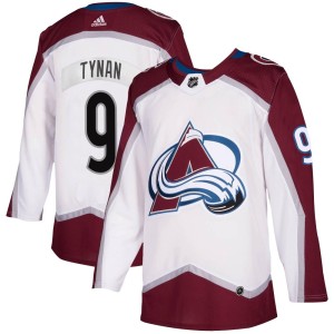 Youth Adidas Colorado Avalanche T.J. Tynan White 2020/21 Away Jersey - Authentic