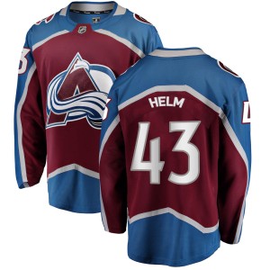 Men's Fanatics Branded Colorado Avalanche Darren Helm Maroon Home Jersey - Breakaway