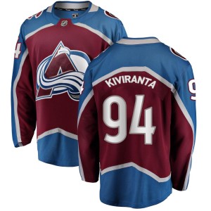Men's Fanatics Branded Colorado Avalanche Joel Kiviranta Maroon Home Jersey - Breakaway