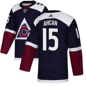 Men's Adidas Colorado Avalanche Jack Ahcan Navy Alternate Jersey - Authentic