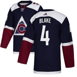 Men's Adidas Colorado Avalanche Rob Blake Navy Alternate Jersey - Authentic