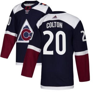Men's Adidas Colorado Avalanche Ross Colton Navy Alternate Jersey - Authentic