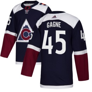 Men's Adidas Colorado Avalanche Alex Gagne Navy Alternate Jersey - Authentic
