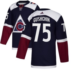 Men's Adidas Colorado Avalanche Danil Gushchin Navy Alternate Jersey - Authentic