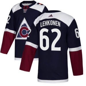 Men's Adidas Colorado Avalanche Artturi Lehkonen Navy Alternate Jersey - Authentic