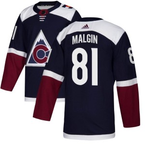 Men's Adidas Colorado Avalanche Denis Malgin Navy Alternate Jersey - Authentic