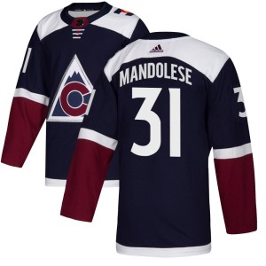 Men's Adidas Colorado Avalanche Kevin Mandolese Navy Alternate Jersey - Authentic