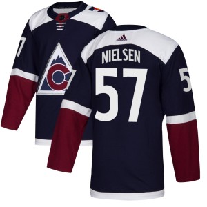 Men's Adidas Colorado Avalanche Tristen Nielsen Navy Alternate Jersey - Authentic
