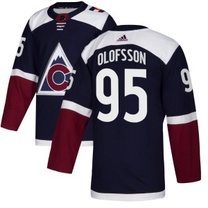 Men's Adidas Colorado Avalanche Victor Olofsson Navy Alternate Jersey - Authentic