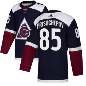 Men's Adidas Colorado Avalanche Nikita Prishchepov Navy Alternate Jersey - Authentic