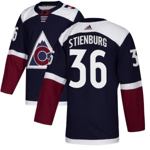 Men's Adidas Colorado Avalanche Matt Stienburg Navy Alternate Jersey - Authentic