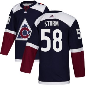 Men's Adidas Colorado Avalanche Ben Storm Navy Alternate Jersey - Authentic