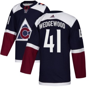 Men's Adidas Colorado Avalanche Scott Wedgewood Navy Alternate Jersey - Authentic