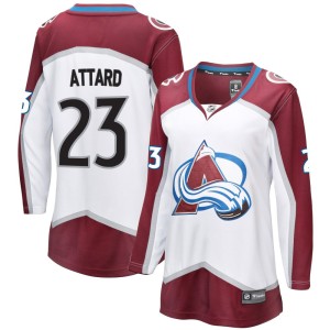 Women's Fanatics Branded Colorado Avalanche Ronnie Attard White Away Jersey - Breakaway