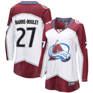 Women's Fanatics Branded Colorado Avalanche Alex Barre-Boulet White Away Jersey - Breakaway