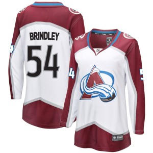 Women's Fanatics Branded Colorado Avalanche Gavin Brindley White Away Jersey - Breakaway