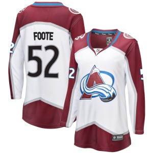 Women's Fanatics Branded Colorado Avalanche Adam Foote White Away Jersey - Breakaway