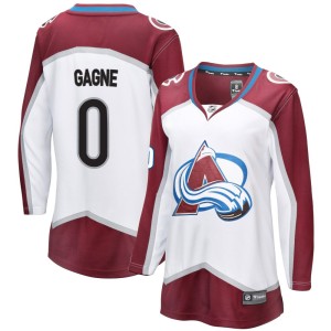 Women's Fanatics Branded Colorado Avalanche Alex Gagne White Away Jersey - Breakaway
