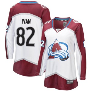 Women's Fanatics Branded Colorado Avalanche Ivan Ivan White Away Jersey - Breakaway