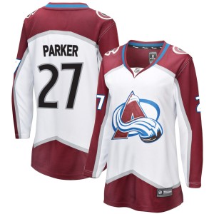 Women's Fanatics Branded Colorado Avalanche Scott Parker White Away Jersey - Breakaway