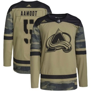 Youth Adidas Colorado Avalanche Wyatt Aamodt Camo Military Appreciation Practice Jersey - Authentic